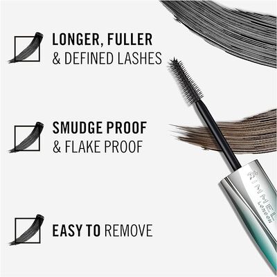 Máscara de pestañas Rimmel wonder extension 001 black