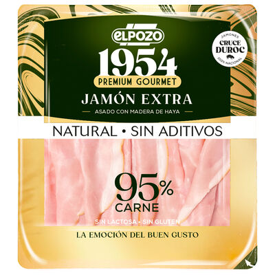 Jamón asado extra natural sin lactosa sin aditivos lonchas 130g