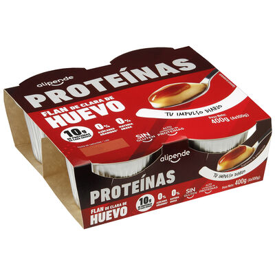 Flan prote&iacute;nas Alipende 4 unidades huevo