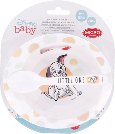 Set Micro Stor Dalmata 2 Piezas Cuenco Y Cuchara