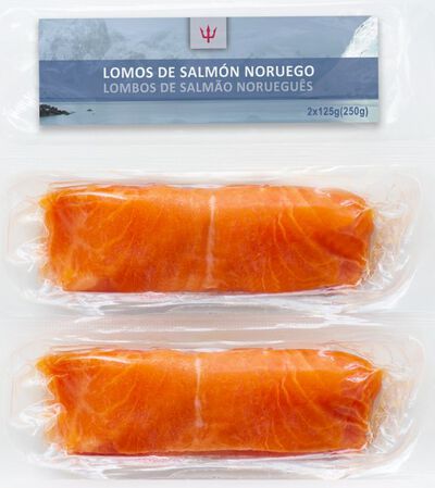 Salm&oacute;n noruego Poseid&oacute;n en lomos 250g