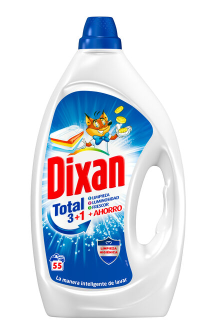 Detergente liquido Dixan 55 lavados limpieza higiénica
