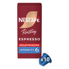 C&aacute;psulas de caf&eacute; descafeinado para expresso m&aacute;quinas Nespresso Int. 6 Nescaf&eacute; 10 c&aacute;psulas