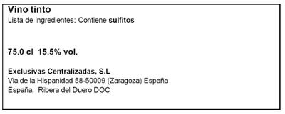 Vino tinto D.O Ribera del Duero crianza Figuero 75cl