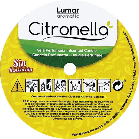 Vela Plato Martínez Morales Citronella