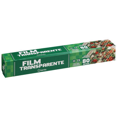 Film transparente apto para congelador y microondas Lanta 80m