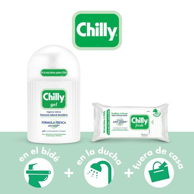 Jabon íntimo Chilly 250ml gel fórmula fresca