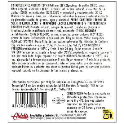 Nuggets de pollo extracrujientes Aldelis 320g