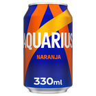 Bebida isot&oacute;nica Aquarius lata 33cl naranja