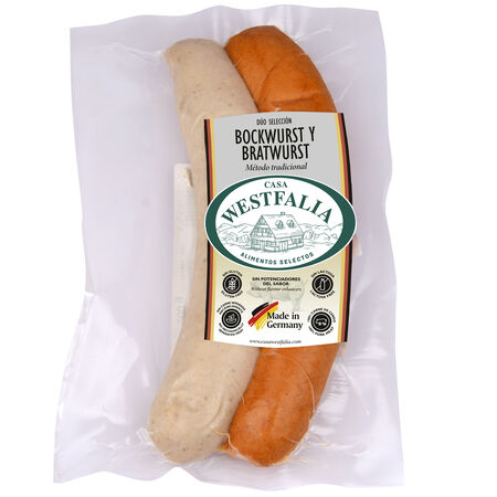 Salchicha duo bockwurst y bratwurst Casa Westfalia 180gr