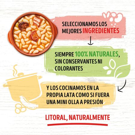Cocido madrileño Litoral 425g con embutido selecto