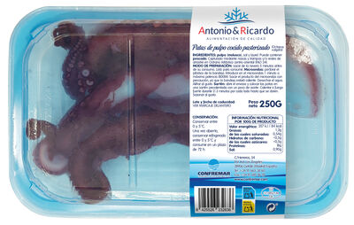 Patas de pulpo Antonio & Ricardo 250g sin gluten