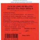 Lomo bellota 50% ibérico medina al corte