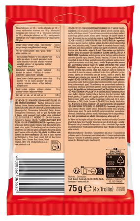 Caramelos rellenos de fresa Trolli 75g
