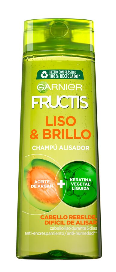 Champ&uacute; fortificante Fructis 380ml liso&brillo