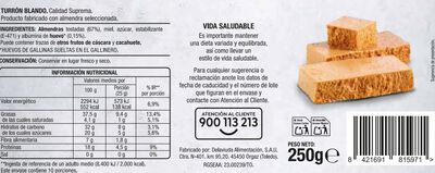 Turr&oacute;n blando Alipende 250g