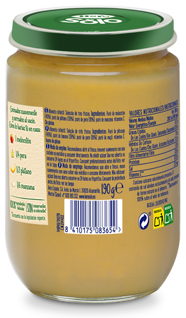 Tarro Hero Solo frutas 190g