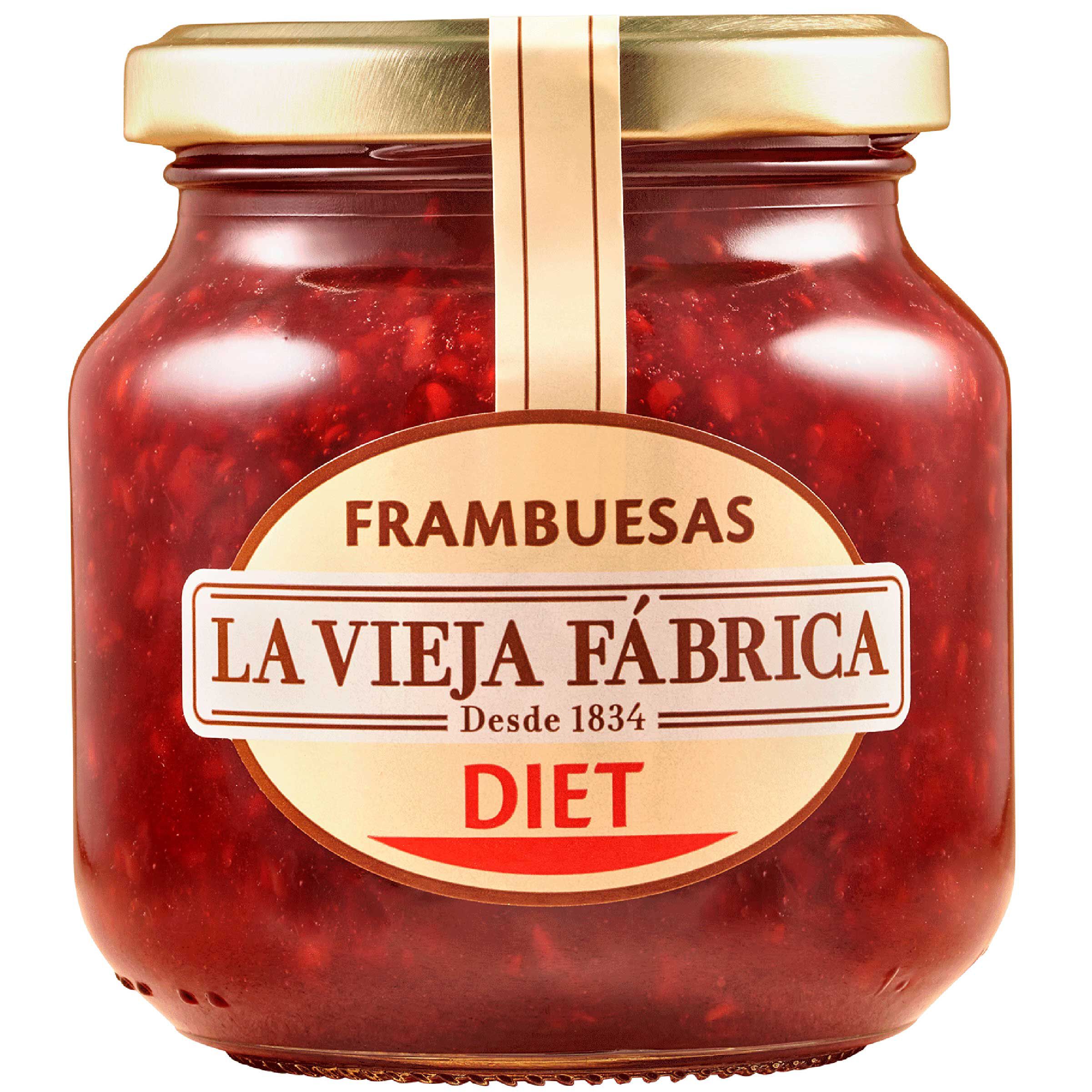 Mermelada diet la vieja fabrica 280g frambuesa