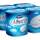 Mousse Danone pack 4 natural azucarado