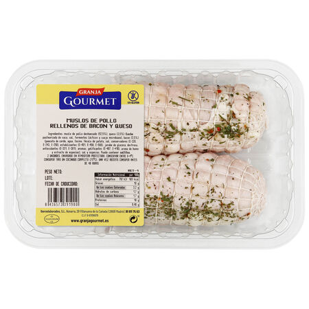 Muslo de pollo rellenocon bacon y queso 540g