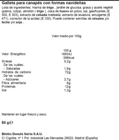 Tostas Mini Ortiz 80g Navidad