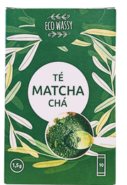 Té matcha ecológico en sobres individuales Wassy 10 unidades