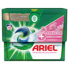 Detergente en cápsulas Ariel 12 lavados frescor sensaciones