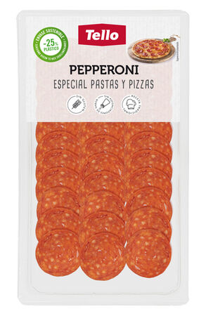 Pepperoni en lonchas Tello 75g