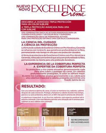 Tinte de cabello L'Or&eacute;al Excellence Creme n&ordm; 01 rubio aclarante