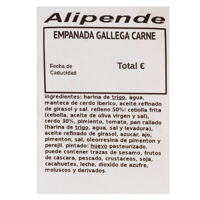 Empanada carne grande 800g