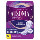 Compresa Discreet Ausonia 12 unidades Max Noche