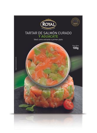 Tartar de salmón Royal 100g con aguacate