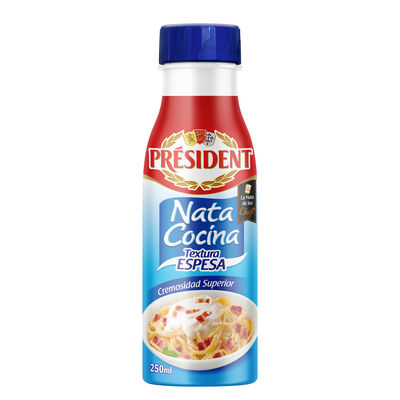 Nata cocina President 250ml textura espesa