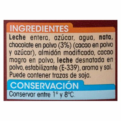 Natillas Alipende pack 4 chocolate