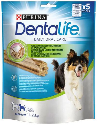 Snack perro Purina Dentalife mediano 5 unidades 115g