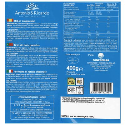 Rabas empanadas Antonio y Ricardo 400gr