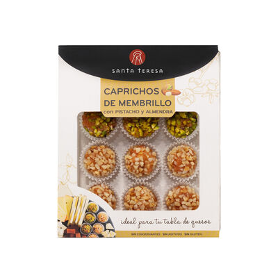 Caprichos de membrillo con pistacho y almendra Santa Teresa 120g