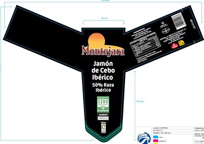 Jam&oacute;n de cebo 50% raza ib&eacute;rica pieza 8k aprox