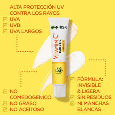 Tratamiento Facial Skinactive Garnier 40 ml Invisible Sf+50