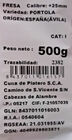 Fres&oacute;n bandeja 500g