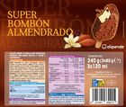 Helado super bomb&oacute;n Alipende 360 ml 3 uds