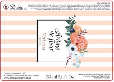 Colonia arome fleur Caravan 150ml verbena
