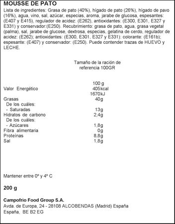 Mousse de foie de pato en medallones Aoste pack 2 de 100g