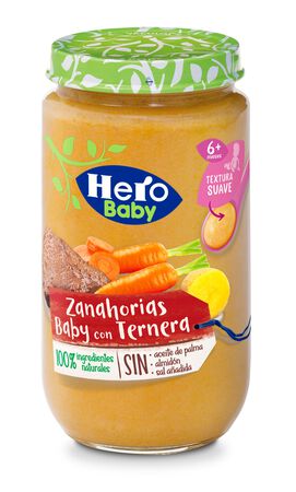 Tarro Hero baby zanahoria ternera desde 6meses 235g