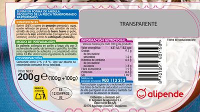 Angulitos sin gluten Alipende 200g