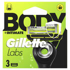 Hojas de afeitar recambio Gillette labs body 3 unidades