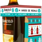 Ron añejo Barceló 70cl + regalo 4 vasos