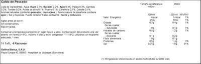 Caldo casero Gallina Blanca 1l pack-2 pescado