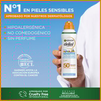 Bruma Solar Spray Delial 150ml Niños F50 Sensitive