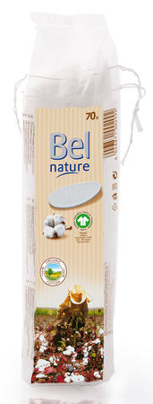 Discos desmaquillantes de algod&oacute;n org&aacute;nico Bel 70 uds